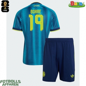 Colombia Rafael Santos Borre #19 Bortaställ Barn VM 2026 Kortärmad (+ Korta byxor)